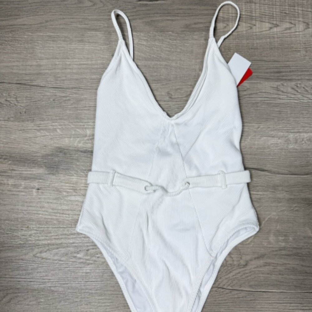 Gossip Women's One Piece Swimsuit White Size M 9011